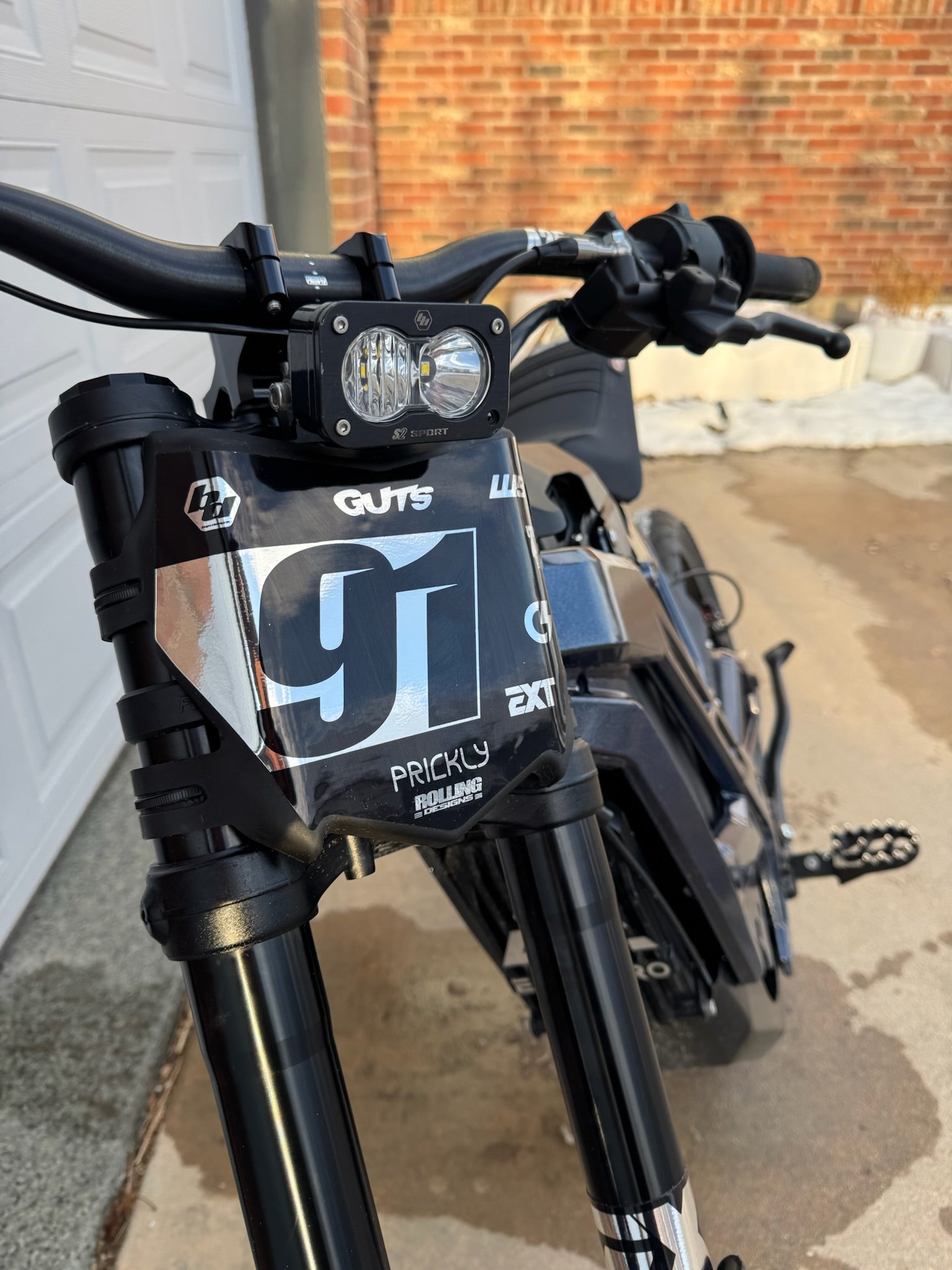 E-Bike Front Number Plate – Rolling Designs MX